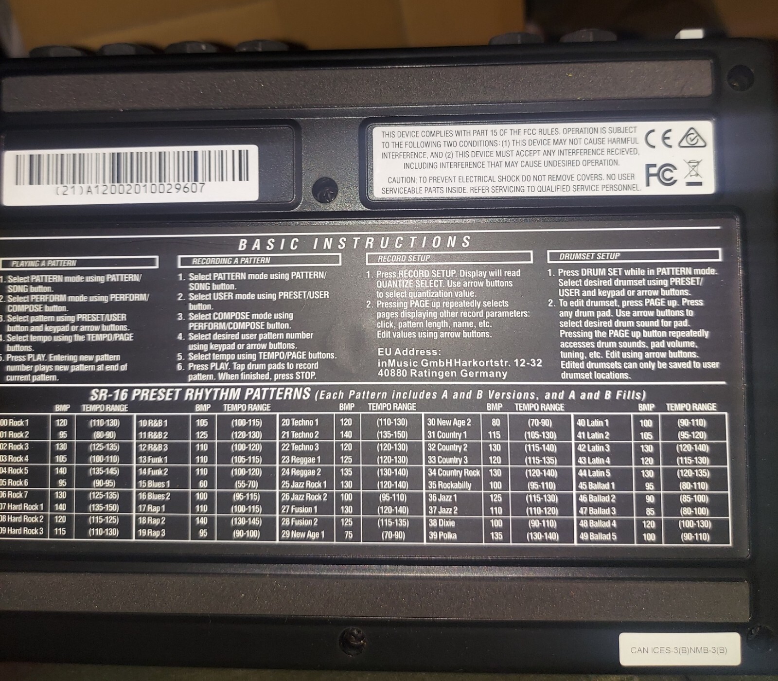 Alesis SR16 Drum Machine CLEAN MINT Complete in Box Tested eBay