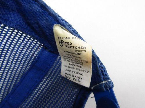 VTG Oilers Juniors Hat Kids Mesh Trucker Adjustable Ted Fletcher Hockey Youth - Picture 7 of 10