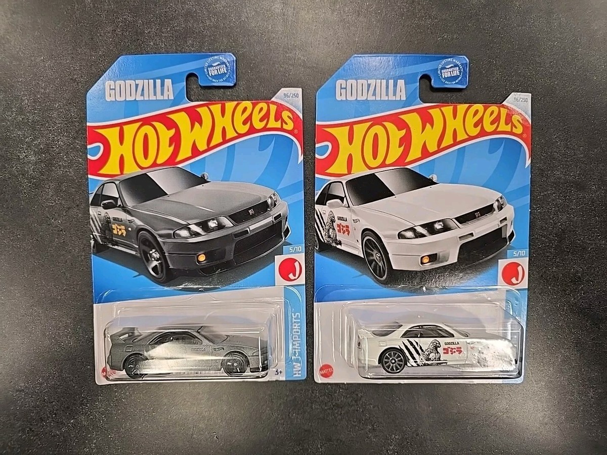 Hot Wheels Nissan Skyline GT-R BCNR33 Godzilla Gray + White #96