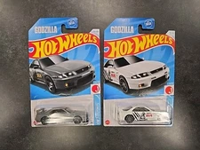 Hot Wheels Nissan Skyline GT-R BCNR33 Godzilla Gray + White #96 2024 HW J-Import