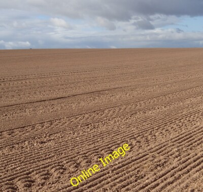Photo 6x4 Ploughed field Thurcroft Patterns in the ground in a neatly plo c2012