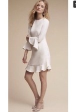 NWT $340 Jill Stuart BHLDN Jenny Ivory Sheath Dress Gown Bridal 10 & 14 Wedding