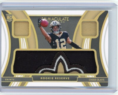 2022 Panini Immaculate Football Triple Logo Patch #RRE-COL Chris Olave #1/5