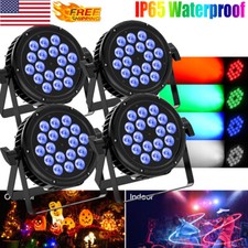 4X 270W 18LED RGBW Par Light Waterproof Stage Light DMX Beam DJ Yard Lights Xmas