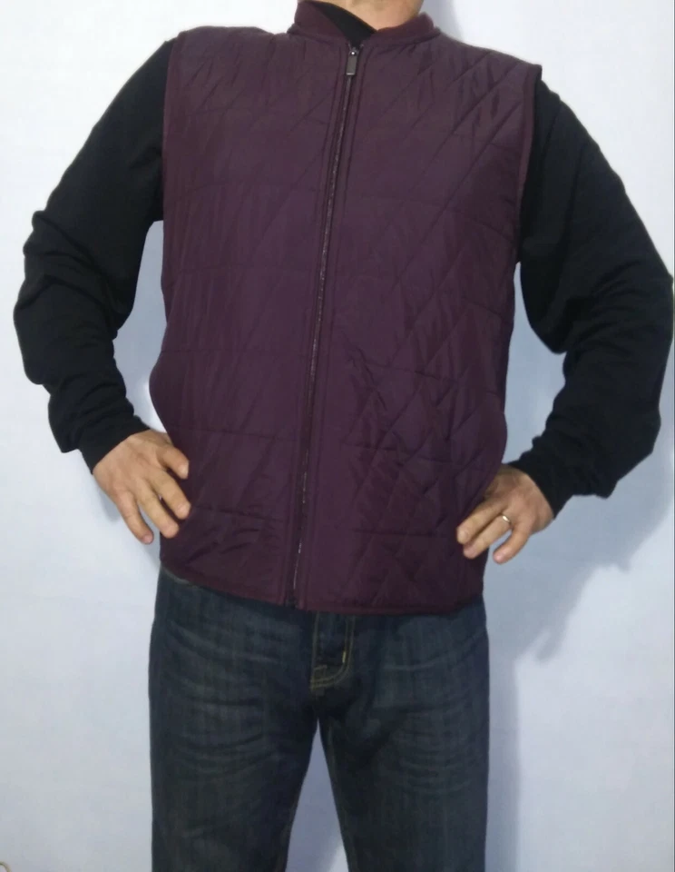 NWT Perry Ellis Mens Quilted Front Outerwear Vest three colors Size S, M, L, XL. - Image 2 of 4