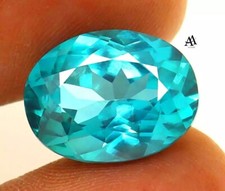 11.10 Ct Natural Paraiba Tourmaline Greenish Neon Blue Oval Cut Loose Gemstone