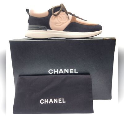 Chanel Suede Leather Sneakers