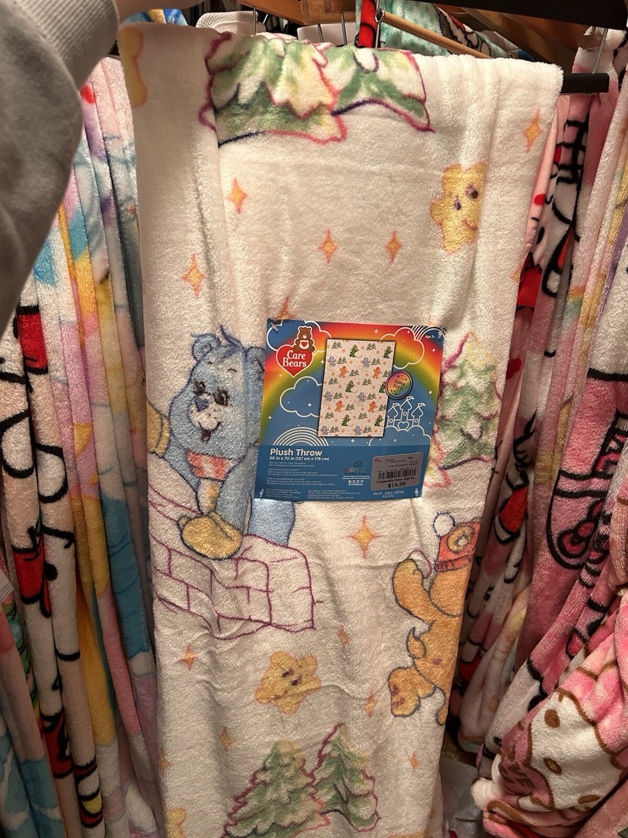 NEW Care Bears Christmas Plush Throw Blanket VIRAL 50” x 70” NWT