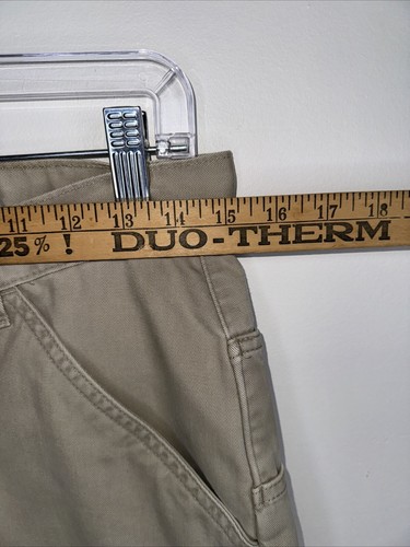 VTG 90s Levi's Silvertab Jeans Mens 30x32 (30x29) Tan Chinos Khakis Skater Baggy - Picture 2 of 18