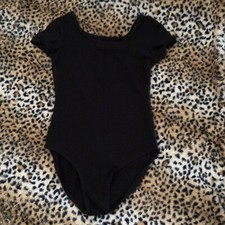 Danskin Now Girl  s Classic Black Leotard  Size 6/6X  EUC