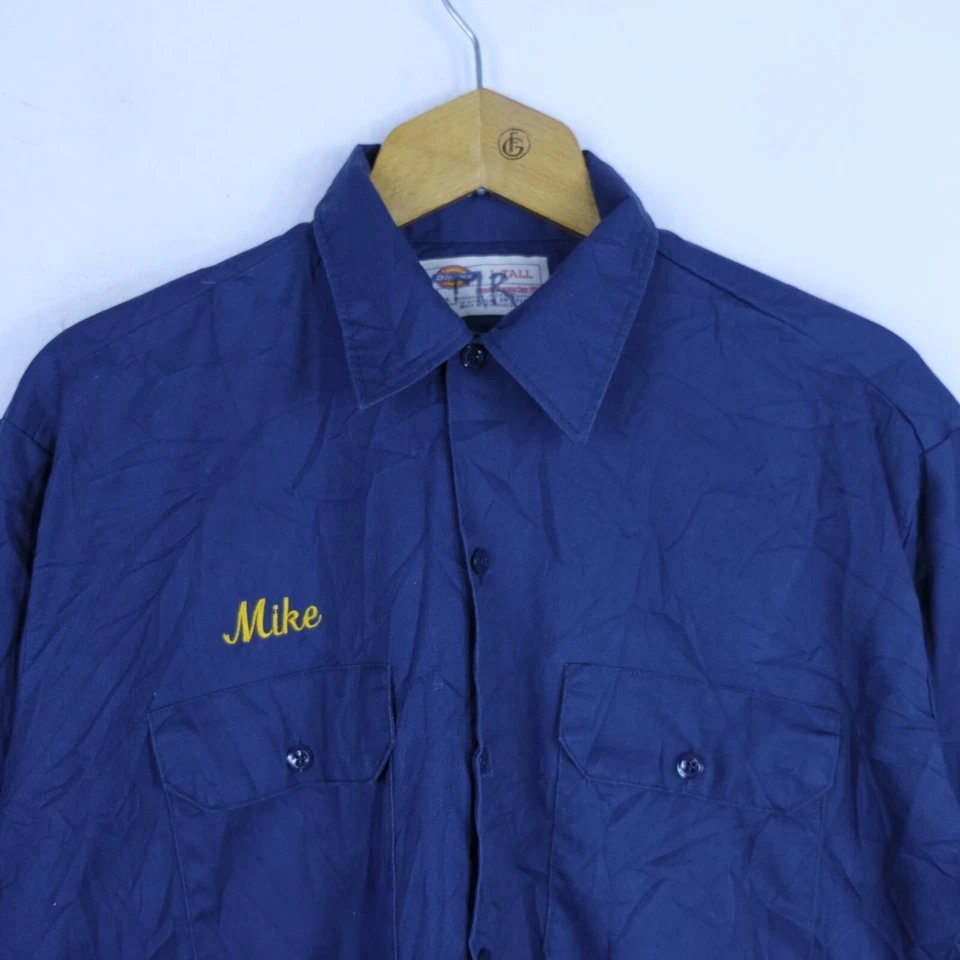 Camicia DICKIES Taglia L Uomo Cotone Man Shirt Casual Comoda Elegante Blu - Imagen 2 de 4