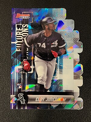 Eloy Jimenez 2019 Bowman's Best Future Foundations Rookie Atomic White Sox