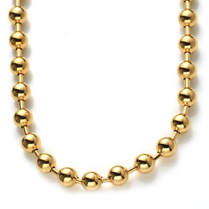 Authentic Women Men's Silver/Gold Plated Ball Bead Chain Necklace or Bracelet 7-40inch