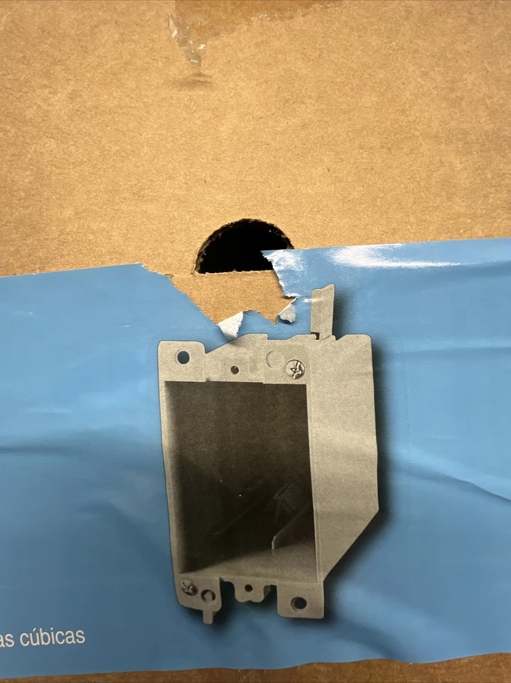 Caja eléctrica CANTEX de una sola banda 21 ft³ in. Pack de 50 con abrazaderas EZ21SO NUEVO Foto 2 de 4