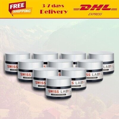 10 Pcs. x Swiss Lab Cream Nature Powder Facial Cream Size 30 g.