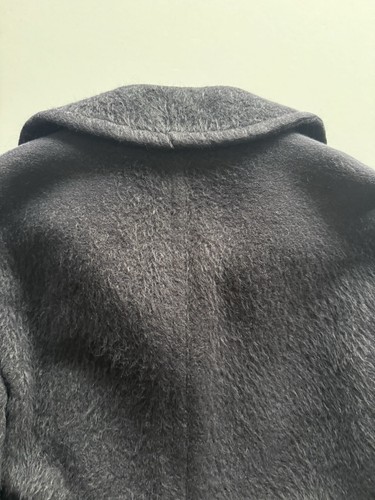 Marc by Marc Jacobs Alpaca Fur Wool Pea Coat Jacket ~ Navy Blue Womens size M - Picture 9 of 18