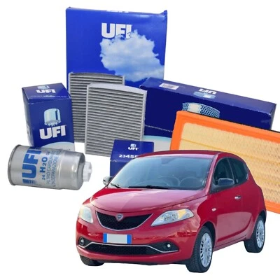 Kit Tagliando 3 Filtri Aria Olio Abitacolo Ufi Lancia Ypsilon 1.2 Gpl Dal 2011