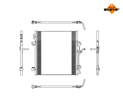 Kondensator, Klimaanlage EASY FIT NRF 350188 für Dodge Nitro