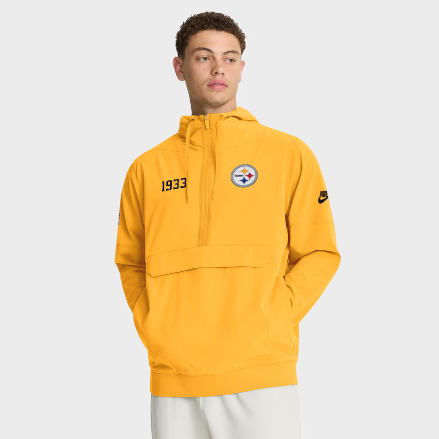 Pittsburgh Steelers Nike 1933 Sideline Alt Pack Anorak Half-Zip
