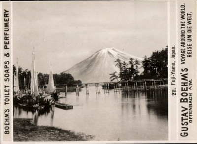 Foto Japan, Fuji-Yama, Reklame Gustav Boehm's Toilet Soaps - 11088441