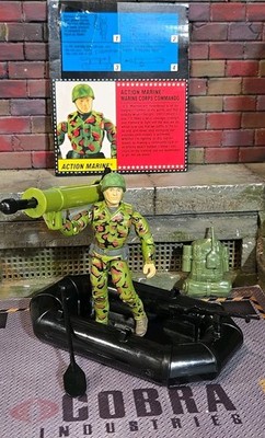 GI JOE ~ 1994 ACTION TEAM MARINE ~ HIGH GRADE ~  100% & FILE CARD  ~ ACTION MAN