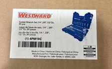 Westward 4PM18C, 89 piece Socket Wrench Set.