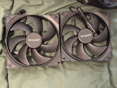 be quiet! Pure Wings 2 140mm Black PWM Silent PC Case Fan, Triple Pack