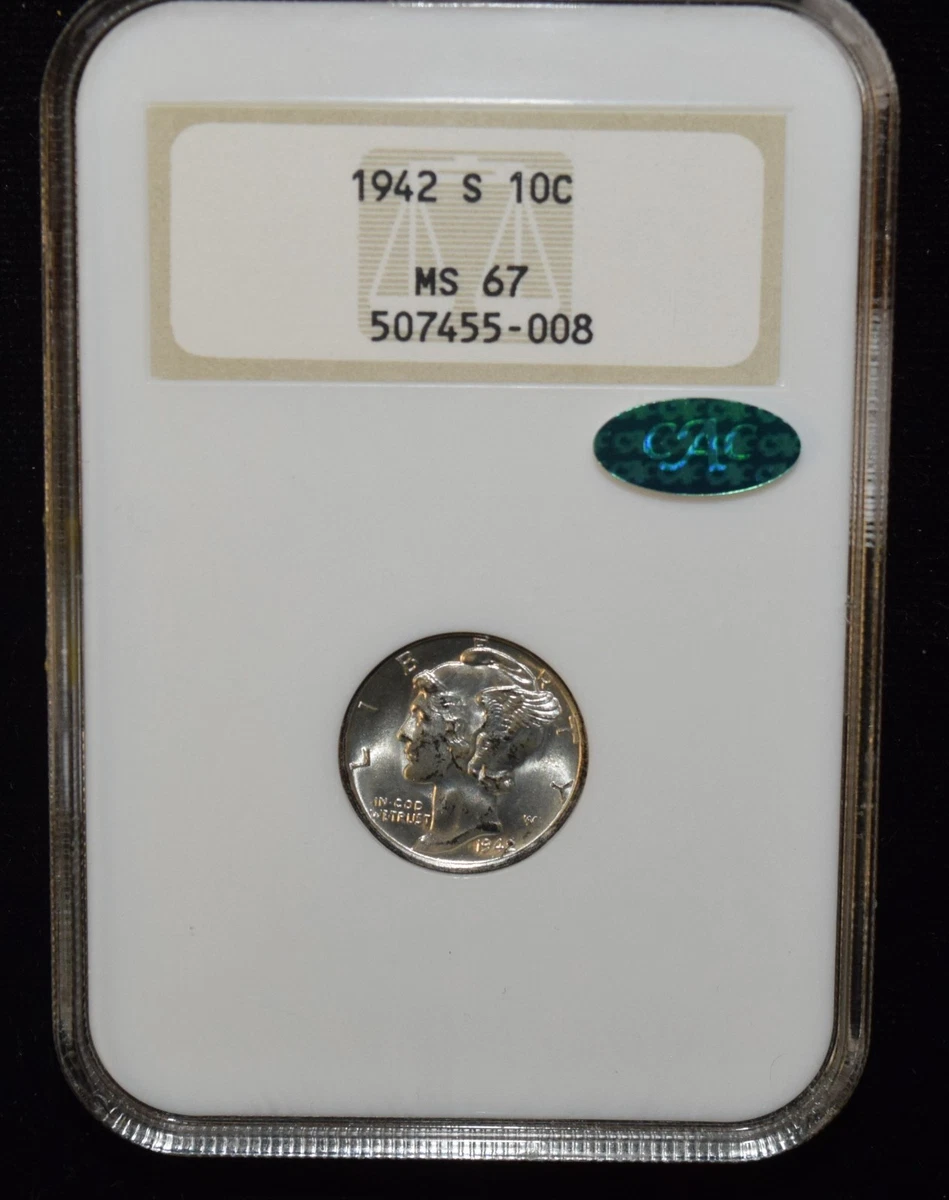 NGC & CAC Certified Mercury Dimes (1916-1945) for sale | eBay