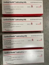 Cardinal Health Lubricating Jelly.  (4 Boxes = 120 Foil Packets)