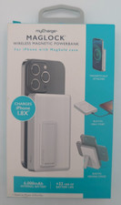 myCharge Maglock 6000mAh/12W Wireless Charger  USB-C Port Power Bank Stand