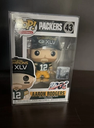 Funko Pop! NFL Aaron Rodgers #43 Green Bay Packers Super Bowl Collectible Figure