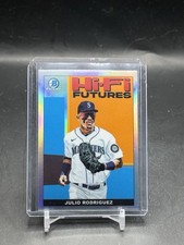2022 Bowman Chrome Julio Rodriguez Hi-Fi Futures Rookie Insert Card #HIFI-4. rookie card picture