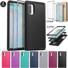 For Samsung Galaxy Note10 5G Heavy Duty Shockproof Case Cover / Screen Protector