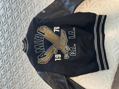 Amiri Black Paris Eagle Varsity Jacket. Brand New Size Medium | eBay