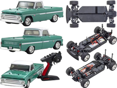 Kyosho Fazer Mk2 FZ02L 1/10 1966 Chevy C10 Fleetside Pickup grün RTR RC 34435T1
