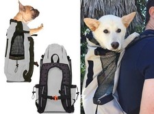 Sport Sack Dog Carrier Gray BLACK Adjustable Travel Backpack