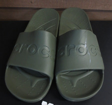 Crocs Men's Essentials Slide in Army Green - US 13