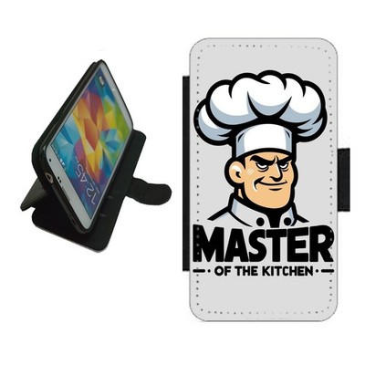 Küche Koch Handy Hülle Brieftasche Flip Cover für iPhone Samsung Pixel Geschenk KIT1