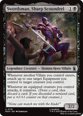 Swordsman, Sharp Scoundrel (MSH 116), Normal, Marvel Super Heroes, MTG