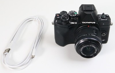 Olympus OM-D E-M10 Mark IV 20.3MP Mirrorless Camera Black 14-42mm 1:3.5-5.6 II R