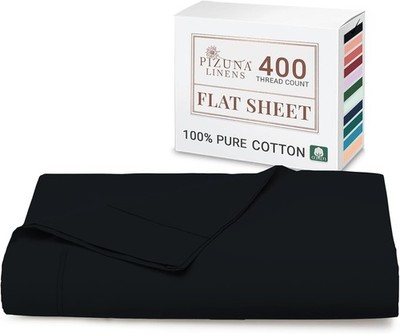 Pizuna Super King Flachblatt schwarz, 400 Fadenzahl