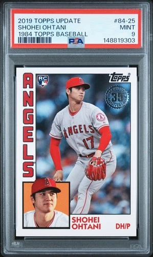 9303 Shohei Ohtani 2019 Topps Update #84-25 1984 Baseball 35th RC PSA 9