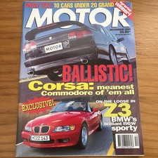Motor Mag 1995 Civic v Pulsar SSS CSV VR Commodore BMW 540i Z3 AMG C36 Lotus S4