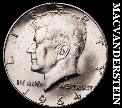 1964 Kennedy Half Dollar- Choice Gem Brilliant Uncirculated  #i3302