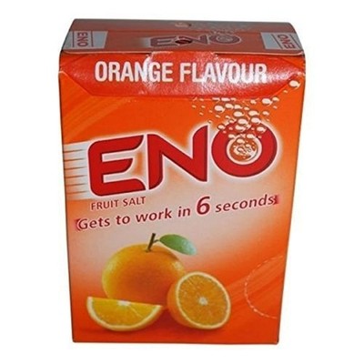 Eno Fruit Salt Antacid Powder Orange Flavor 30 Sachets 0.17 Ounce Pack