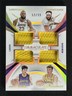 2024-25 Panini Immaculate Lebron James/Davis/Reaves/Knecht RC Quad Mem Patch /99