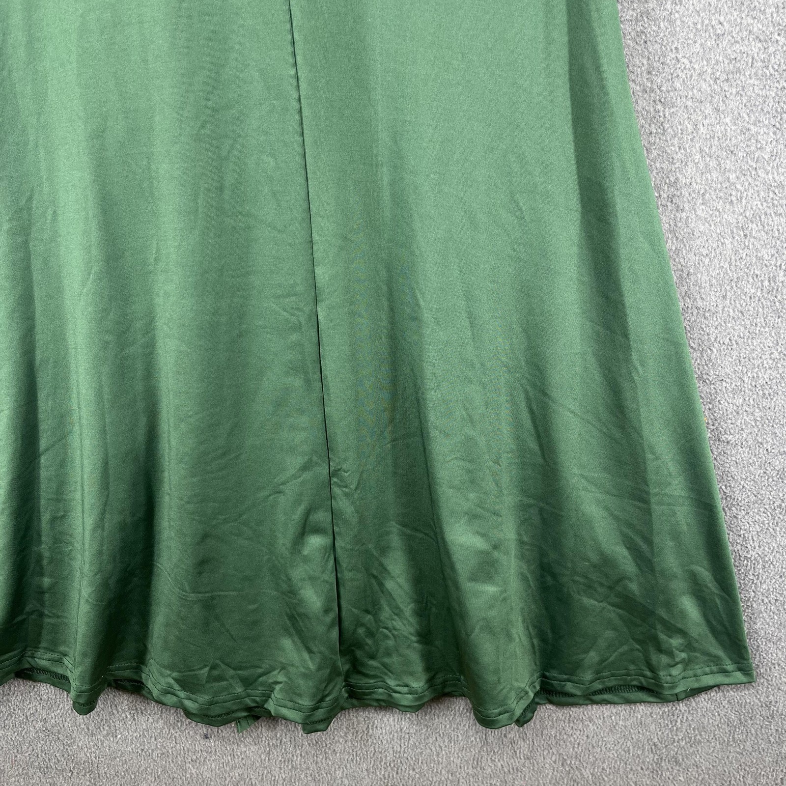 MUSERA Dress Womens Small Green Off Shoulder Ruched Mermaid Maxi Gown Formal