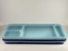 Vintage Tupperware Divided Lunch Trays (set Of 4) Brand New Unused