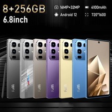Fuffi-24 Pro,Smartphone Android,6.8 inch, 8GB RAM 256G ROM,Dual SIM,16+32MP Cam