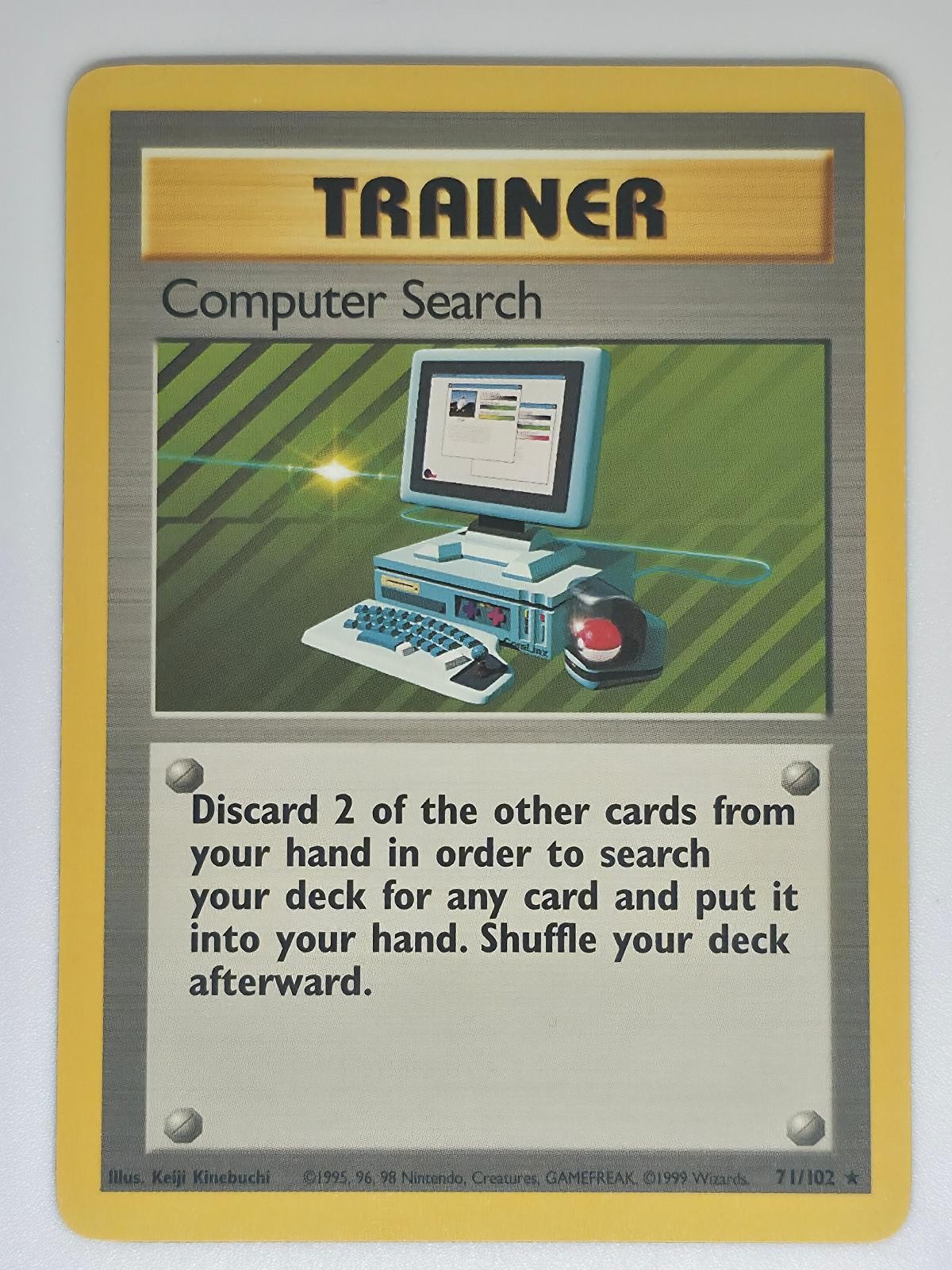 Computer Search 71/102 R Pokemon Base Set Unlimited